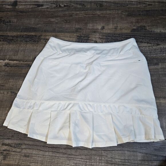 Nike Dri-fit Skort Pickleball Tennis Racket Sports White 3 Pockets Shorts Xs - Picture 10 of 12